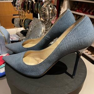 JIMMY CHOO DENIM STILETTO 36.5